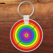 Farbiger Regenbogen Schlüsselanhänger (Vorderseite)