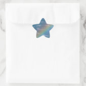 Farbiger Regenbogen Stern-Aufkleber (Tasche)