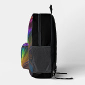 Farbiger Regenbogen-Swirl Bedruckter Rucksack (Rechts)