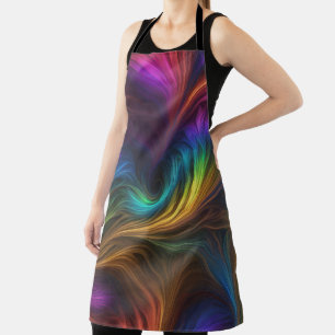 Farbiger Regenbogen-Swirl Schürze