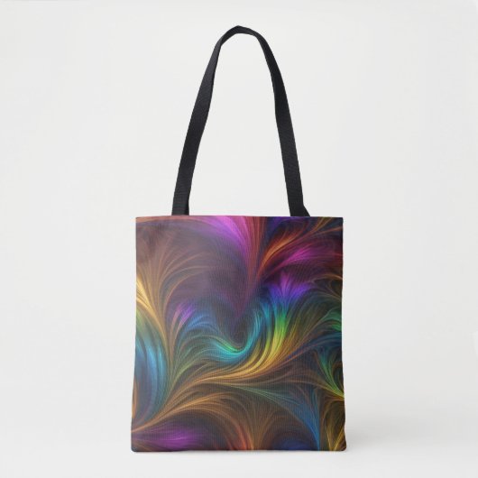 Farbiger Regenbogen-Swirl Tasche (Vorderseite)