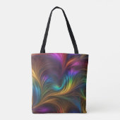 Farbiger Regenbogen-Swirl Tasche (Rückseite)