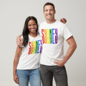 Farbiger Regenbogen Text LGBTQ Sydney Gay Pride LG T-Shirt (Unisex)