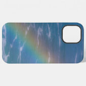 Farbiger Regenbogen über Wasser iPhone Hülle (Rückseite (Horizontal))
