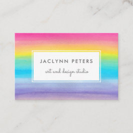 Farbiger Regenbogen Visitenkarte