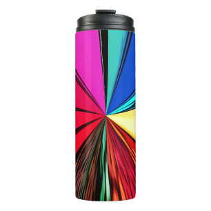 Farbiger Regenbogen Vortex 608 Thermosbecher