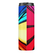 Farbiger Regenbogen Vortex 608 Thermosbecher (Rückseite)
