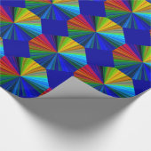 Farbiger Regenbogen Vortex Geschenkpapier (Ecke)