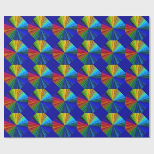 Farbiger Regenbogen Vortex Geschenkpapier (Flach)