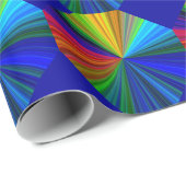 Farbiger Regenbogen Vortex Geschenkpapier (Rolleneckpunkt)