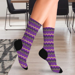 Farbiger Regenbogen Zigzag Socken