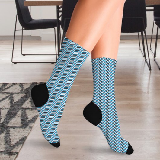 Farbiger Regenbogen Zigzag Socken