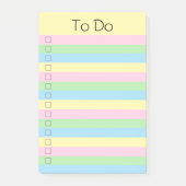 Farbiger Regenbogen zu führen Post-it Klebezettel (Vorderseite)