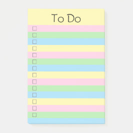 Farbiger Regenbogen zu führen Post-it Klebezettel