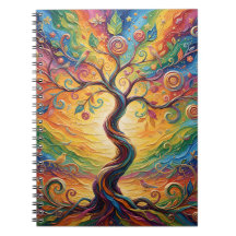 Farbiger Regenbogenbaum abstrakt