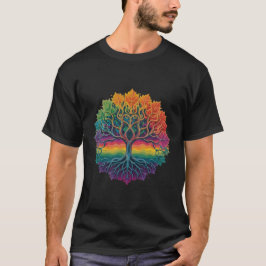 Farbiger Regenbogenbaum T-Shirt