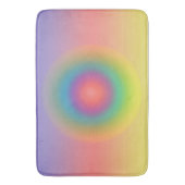 Farbiger Regenbogenkonzentrischer Circle Space Badematte (Vorderseite Vertikal)