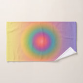 Farbiger Regenbogenkonzentrischer Circle Space Badhandtuch Set (Handtuch)