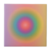 Farbiger Regenbogenkonzentrischer Circle Space