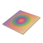 Farbiger Regenbogenkonzentrischer Circle Space Fliese (Seite)