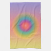 Farbiger Regenbogenkonzentrischer Circle Space Geschirrtuch (Vertikal)