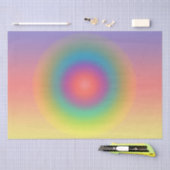 Farbiger Regenbogenkonzentrischer Circle Space Seidenpapier (Handwerk)