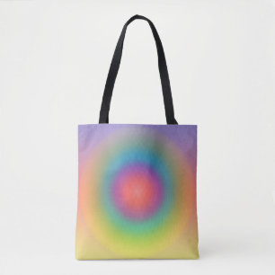 Farbiger Regenbogenkonzentrischer Circle Space Tasche