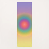 Farbiger Regenbogenkonzentrischer Circle Space Yogamatte (Vorderseite)