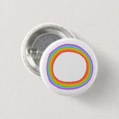 Farbiger Regenbogenkreis CUSTOM Button (Vorne & Hinten)