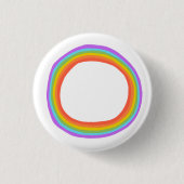 Farbiger Regenbogenkreis CUSTOM Button (Vorderseite)