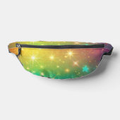 Farbiger Regenbogensternraum Bauchtasche (Ablage )