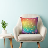Farbiger Regenbogensternraum Kissen (Stuhl )