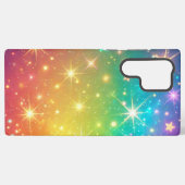 Farbiger Regenbogensternraum Samsung Galaxy Hülle (Rückseite (Horizontal))