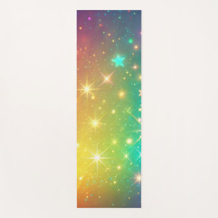 Farbiger Regenbogensternraum Yogamatte