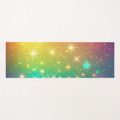 Farbiger Regenbogensternraum Yogamatte (Vorderseite (Horizontal))