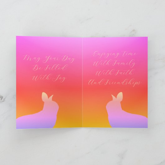 Farbiger Regenbogenstil Karte (Innenseite)