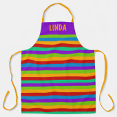 Farbiger Regenbogenstreifen Schürze (Vorderseite)