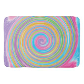 Farbiger Regenbogenwirbel Badematte (Vorderseite)