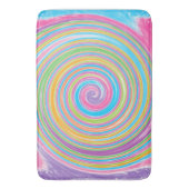 Farbiger Regenbogenwirbel Badematte (Vorderseite Vertikal)