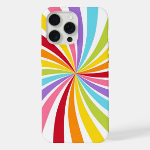 Farbiger Regenbogenwirbel Moderner Spaß-Stil iPhone 15 Pro Max Hülle