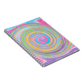 Farbiger Regenbogenwirbel Notizblock (Rechte Seite)