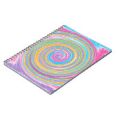 Farbiger Regenbogenwirbel Notizblock (Linke Seite)