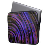 Farbiger Reifengummi, in bläulich lila bis rot ges Laptopschutzhülle (Vorderseite Links)