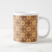 Farbiger Retro-Hintergrund Jumbo-Tasse (Rechts)