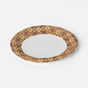 Farbiger Retro-Hintergrund Pappteller