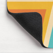 Farbiger Retro-Streifen - 70er, 80er-Design Mousepad (Ecke)