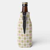 Farbiger Retromuster Hintergrund 3 Flaschenkühler (Flasche Rückseite)