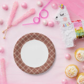 Farbiger Retromuster Hintergrund 4 Pappteller (Party)