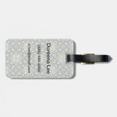 Farbiger Retromuster Hintergrund 5 Gepäckanhänger (Rückseite horizontal)