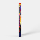 Farbiger Rhino auf einem mehrfarbigen Samsung Galaxy Hülle (Rechte Seite)